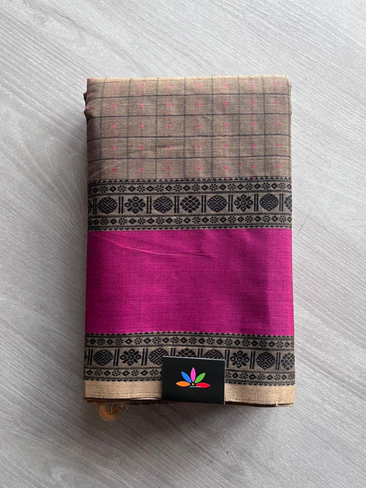 Handwoven Lakshadeepam Kanchi Cotton Saree -10743