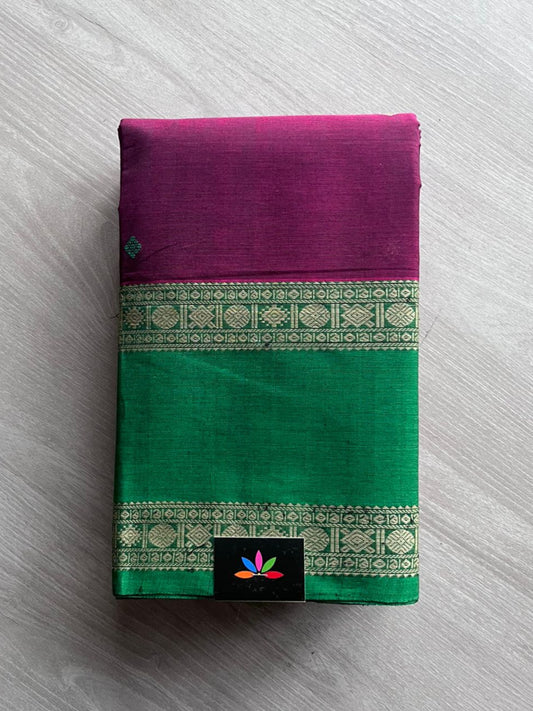 Handwoven Kanchi Cotton Saree -10750