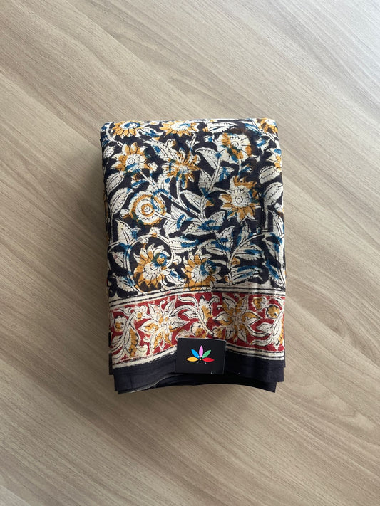 Kalamkari Handblock Printed Mul Cotton Saree -16112