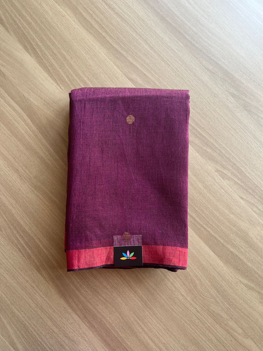 Tissue Linen Jamdani Saree - 18011