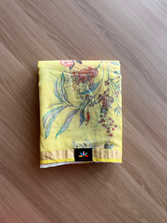 Digital Printed Kota Cotton Saree-18993