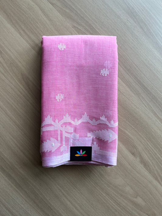 Handwoven Bengal Jamdani Cotton Sarees (Soft) -19000