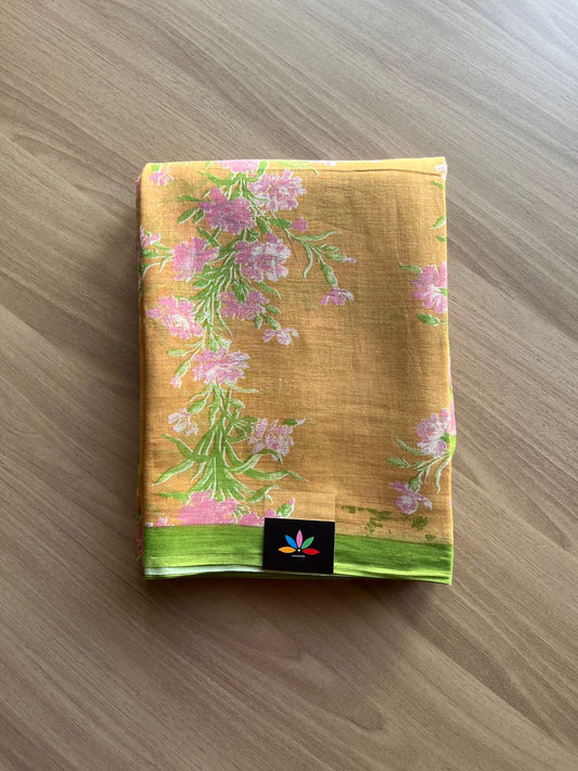 Printed Fine Mul Cotton Saree-19030