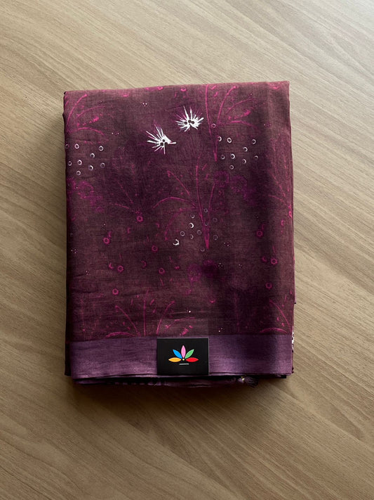 Printed Fine Mul Cotton Saree-19033