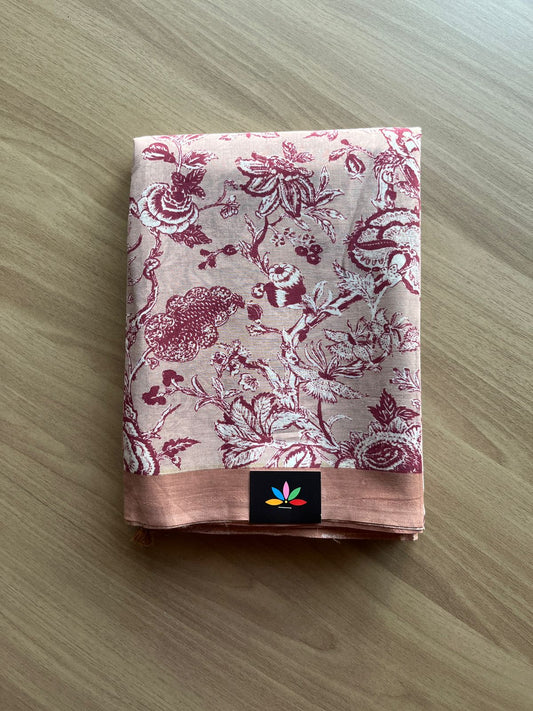 Printed Fine Mul Cotton Saree-19035