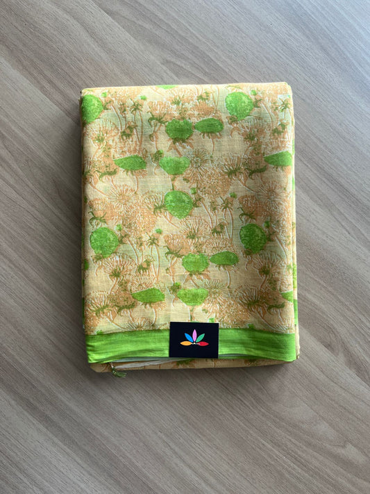 Printed Fine Mul Cotton Saree-19042