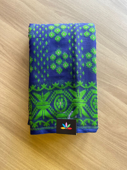 Handloom Jacquard Resham Soft Cotton Saree -19098