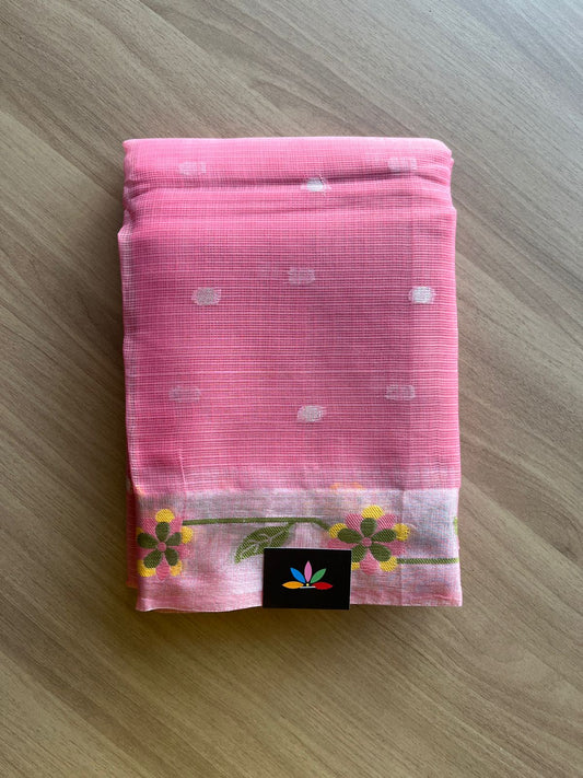 Woven Border Blended Kota Silk Saree-19105