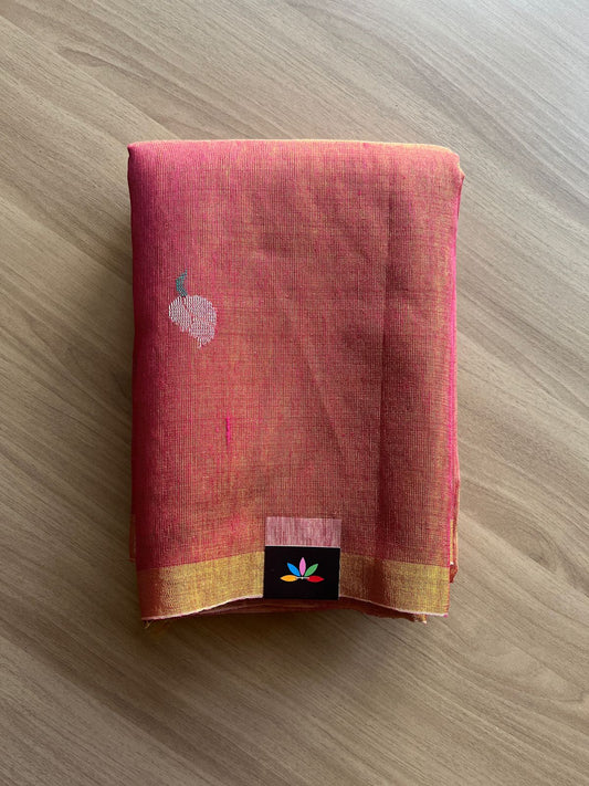Tissue Linen Jamdani Saree - 19466