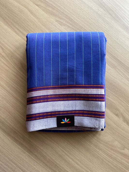 Handloom Mercerized Cotton Saree -19508