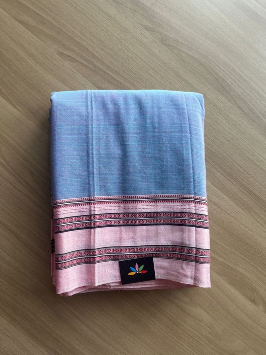 Handloom Mercerized Cotton Saree -19513