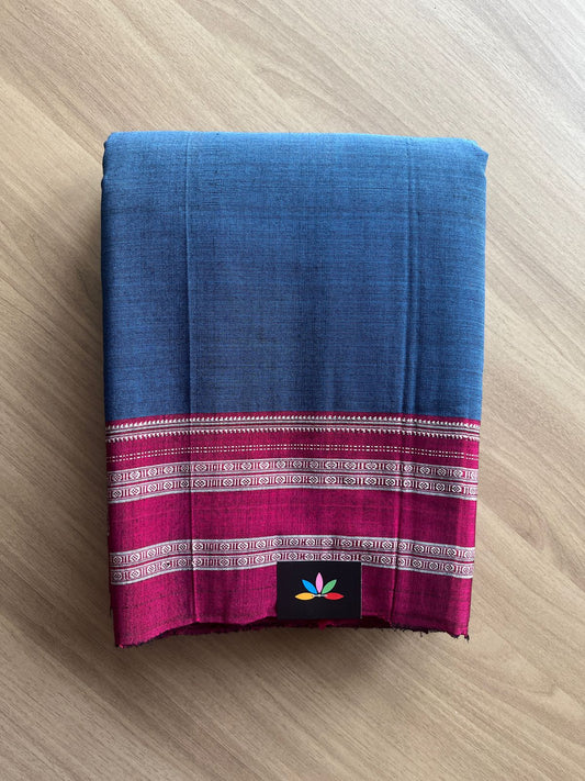 Handloom Mercerized Cotton Saree -19516