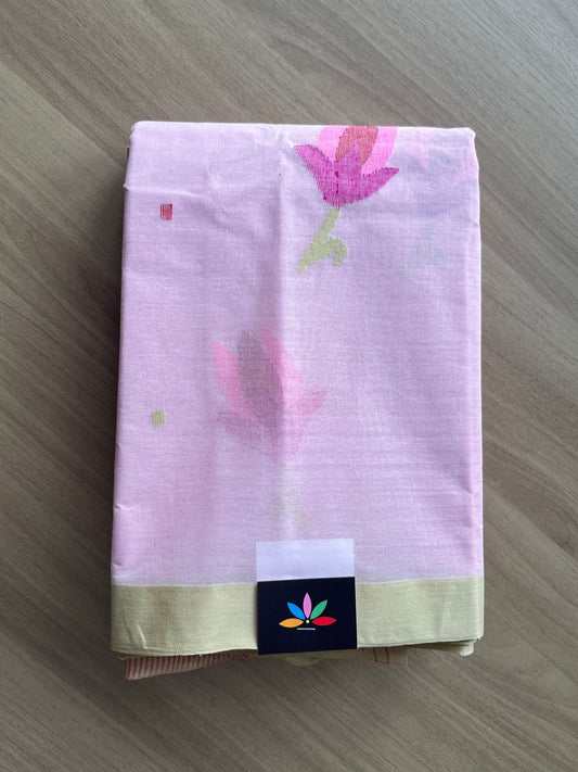 Handloom Fine Bengal Cotton Jamdani Saree-19631