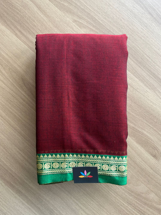 Mango Border Narayanpet Mercerized Cotton Saree -19751-19752