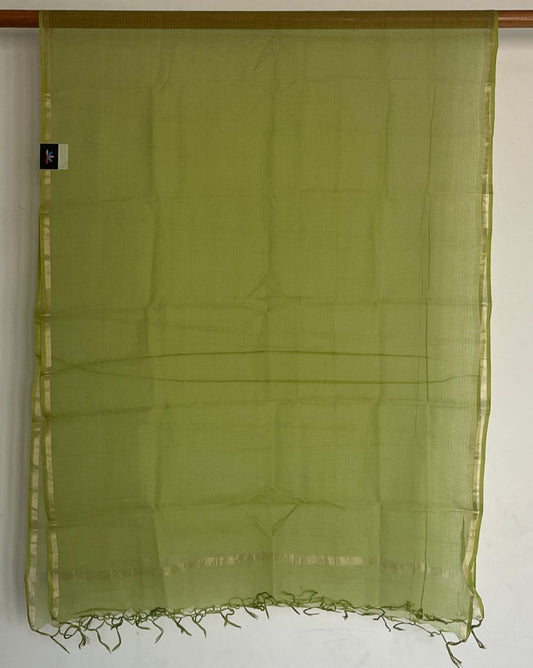 Plain Kota Duppata with Zari-20065
