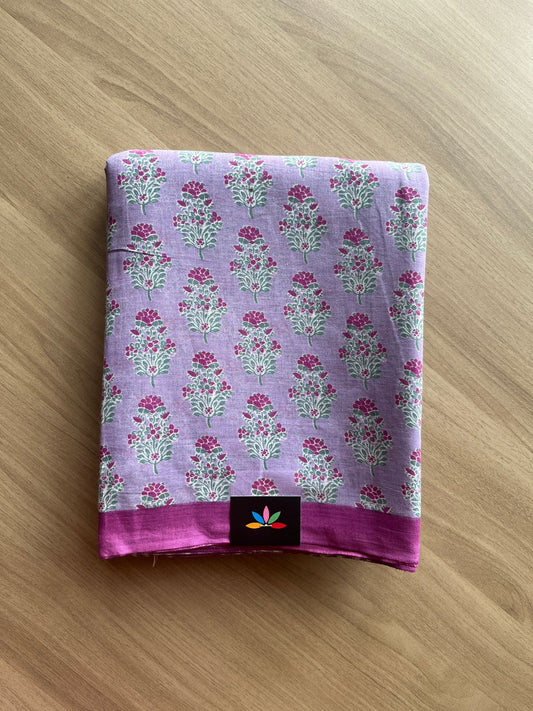 Printed Fine Mul Cotton Saree-20510