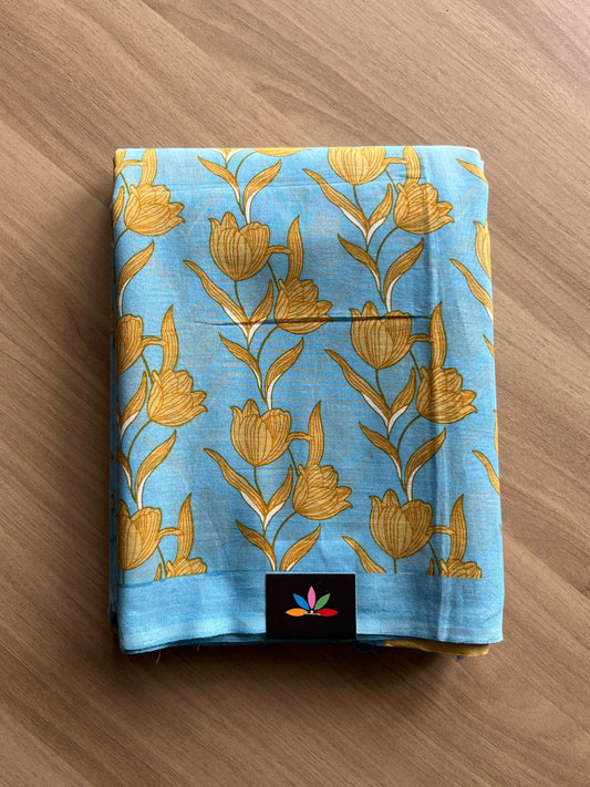 Printed Fine Mul Cotton Saree-20513