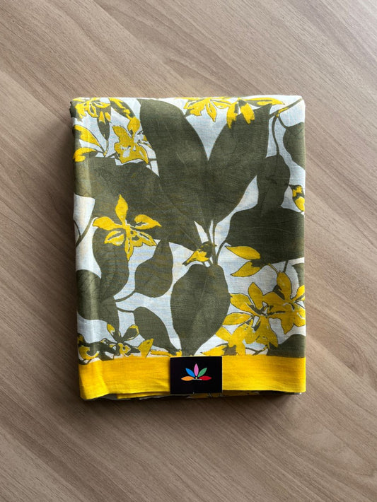 Printed Fine Mul Cotton Saree-20517