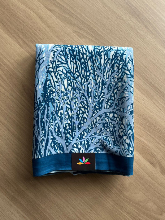 Printed Fine Mul Cotton Saree-20520