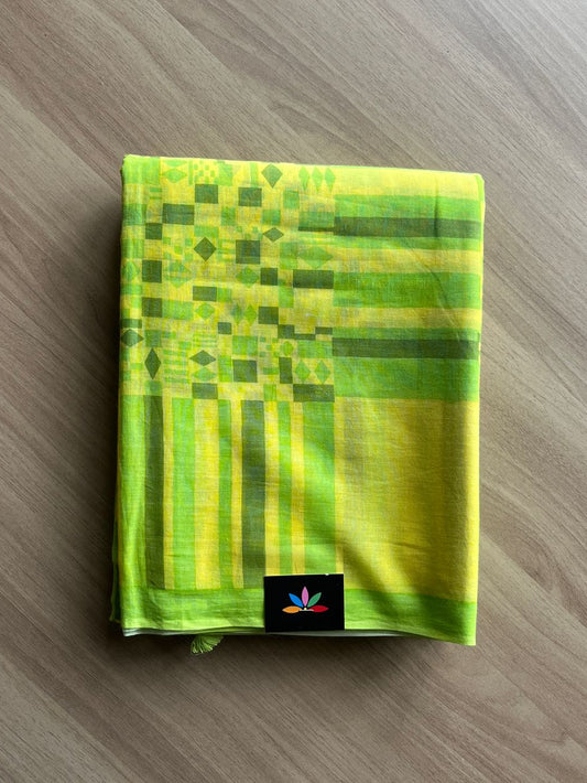 Printed Fine Mul Cotton Saree-20521