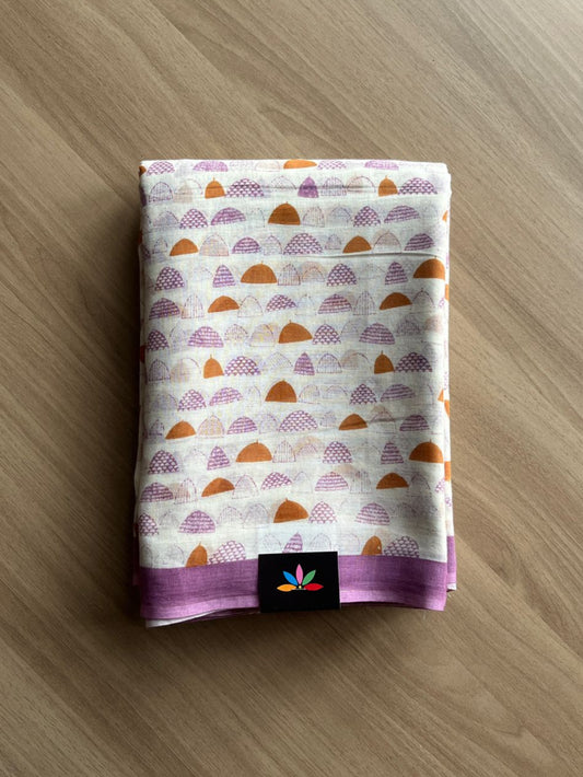 Printed Fine Mul Cotton Saree-20523