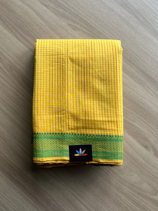 Small Thread Border Handloom Mangalagiri Cotton Saree -20544