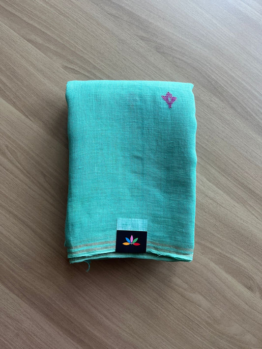 Handwoven Fine Linen Jamdani Saree -21020