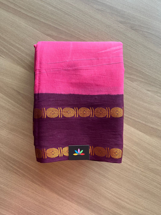 Chakra Border Design Cotton Saree -21072