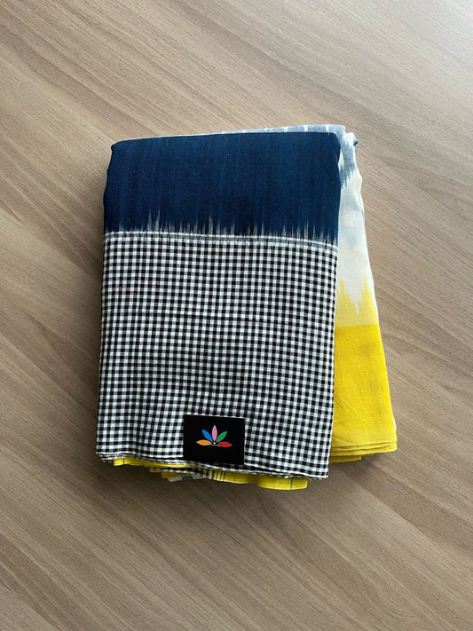 Handwoven Pochampally Ikkat Cotton Saree -21978