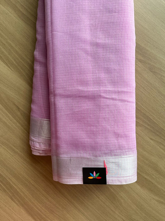 Bird And Floral Embroidered Pallu Blended Kota Saree-22227