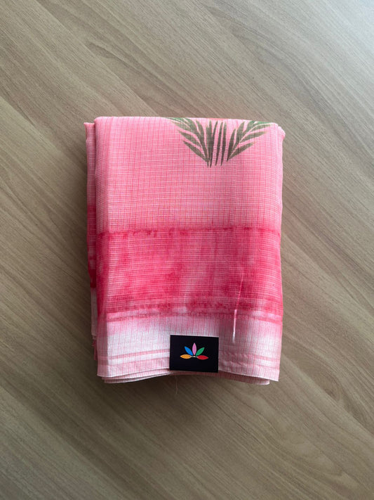 Handbrush Printed Blended Kota Saree-22709