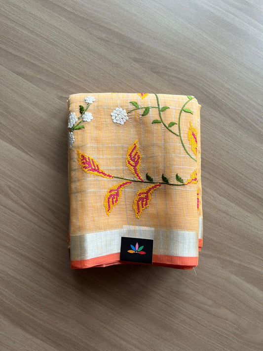 Embroidered Checks Kota Saree-22753
