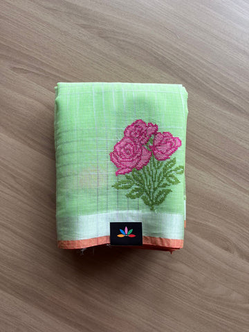 Embroidered Checks Kota Saree-22757