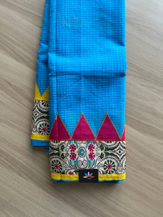 Appliqué work Kota Checks Saree (Without blouse) -22796-22797