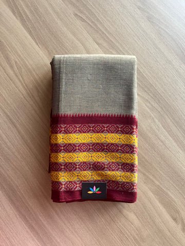 Handloom Bengal Soft Cotton Saree -22824 - 22825