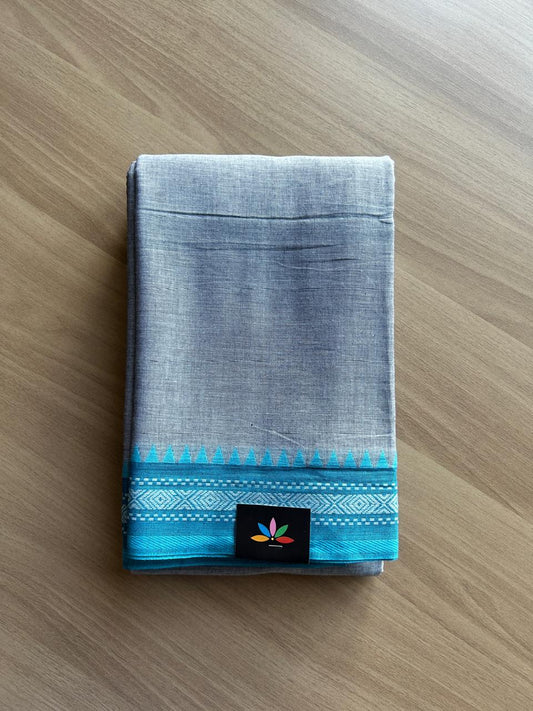 Temple Border Handloom Bengal Soft Cotton Saree -23279