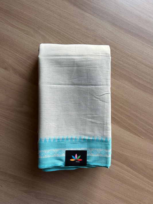 Temple Border Handloom Bengal Soft Cotton Saree -23283