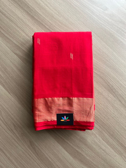 Traditional Handloom Cotton Paithani Saree -23202