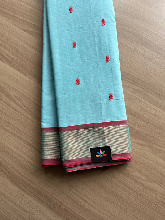 Traditional Handloom Cotton Paithani Saree -23203