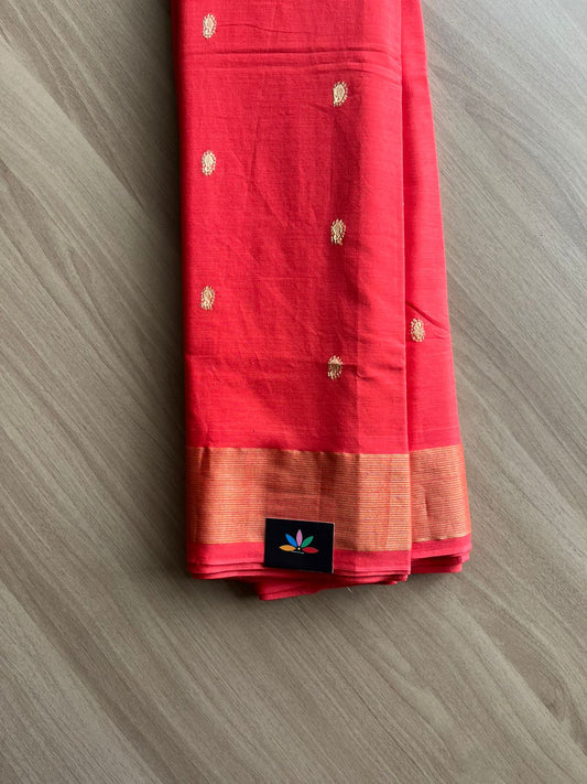 Traditional Handloom Cotton Paithani Saree -23205
