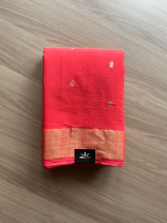Traditional Handloom Cotton Paithani Saree -23205