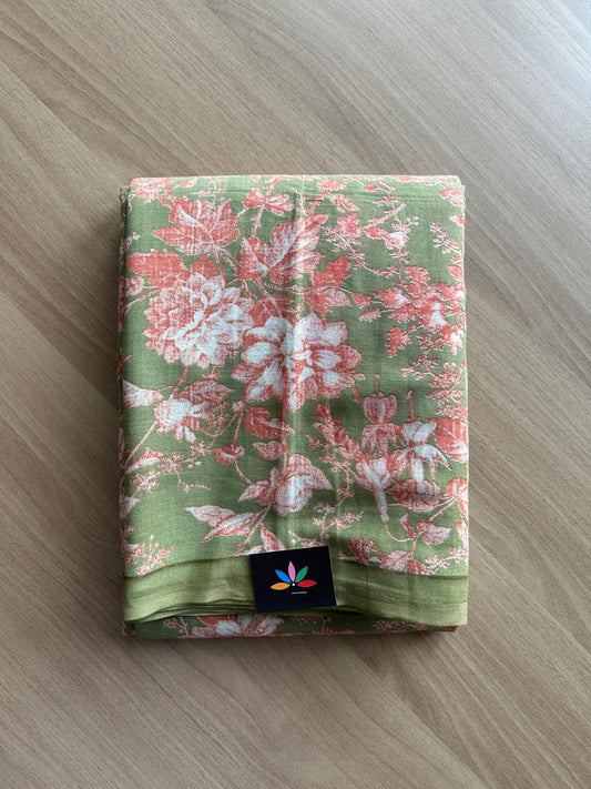 Printed Fine Mul Cotton Saree-23207