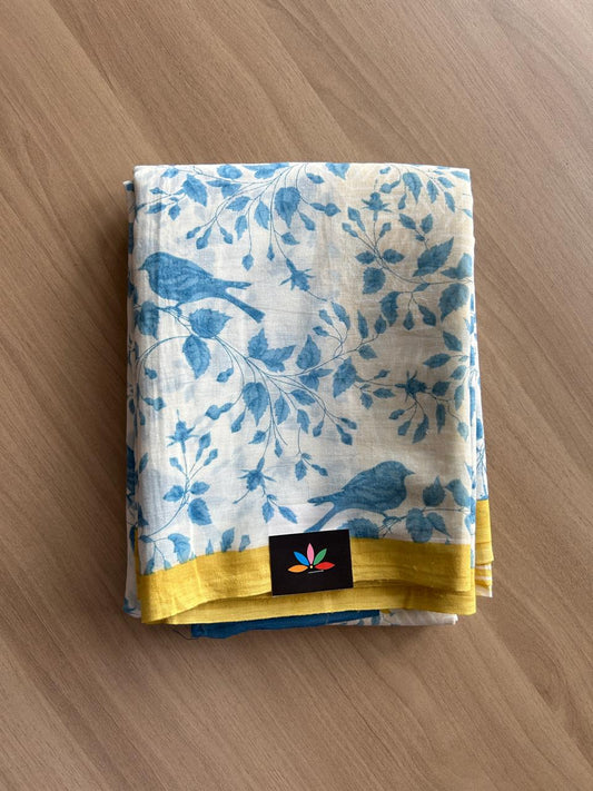 Printed Fine Mul Cotton Saree-23210