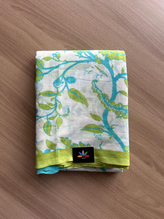 Printed Fine Mul Cotton Saree-23214