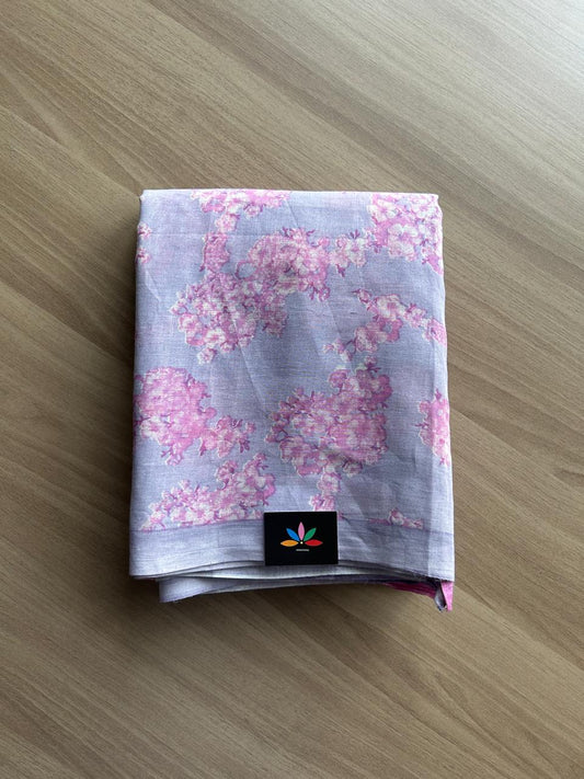 Printed Fine Mul Cotton Saree-23215