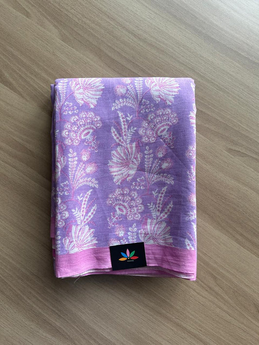 Printed Fine Mul Cotton Saree-23216