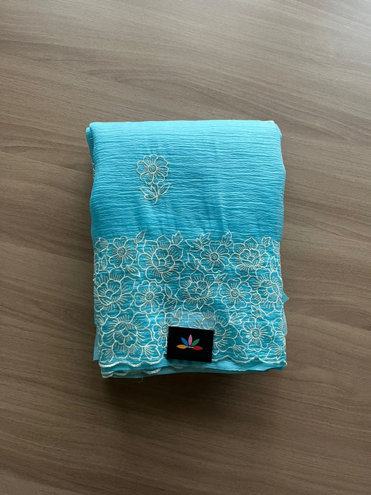 Gradient Designer Semi Organza Saree-23378