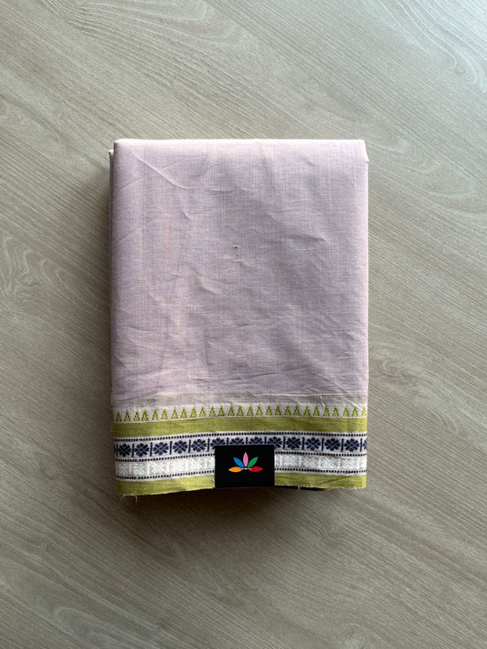Woven Border Embroidered Pure Cotton Saree-23498