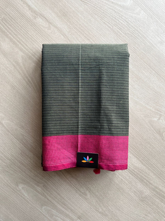 Woven Border Embroidered Pure Cotton Saree-23500