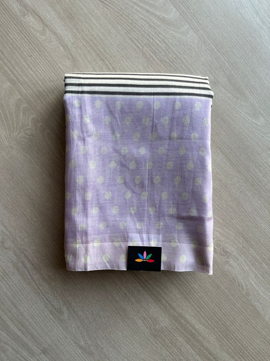 Contrast Border Striped Mangalagiri Silk Cotton Saree-23503